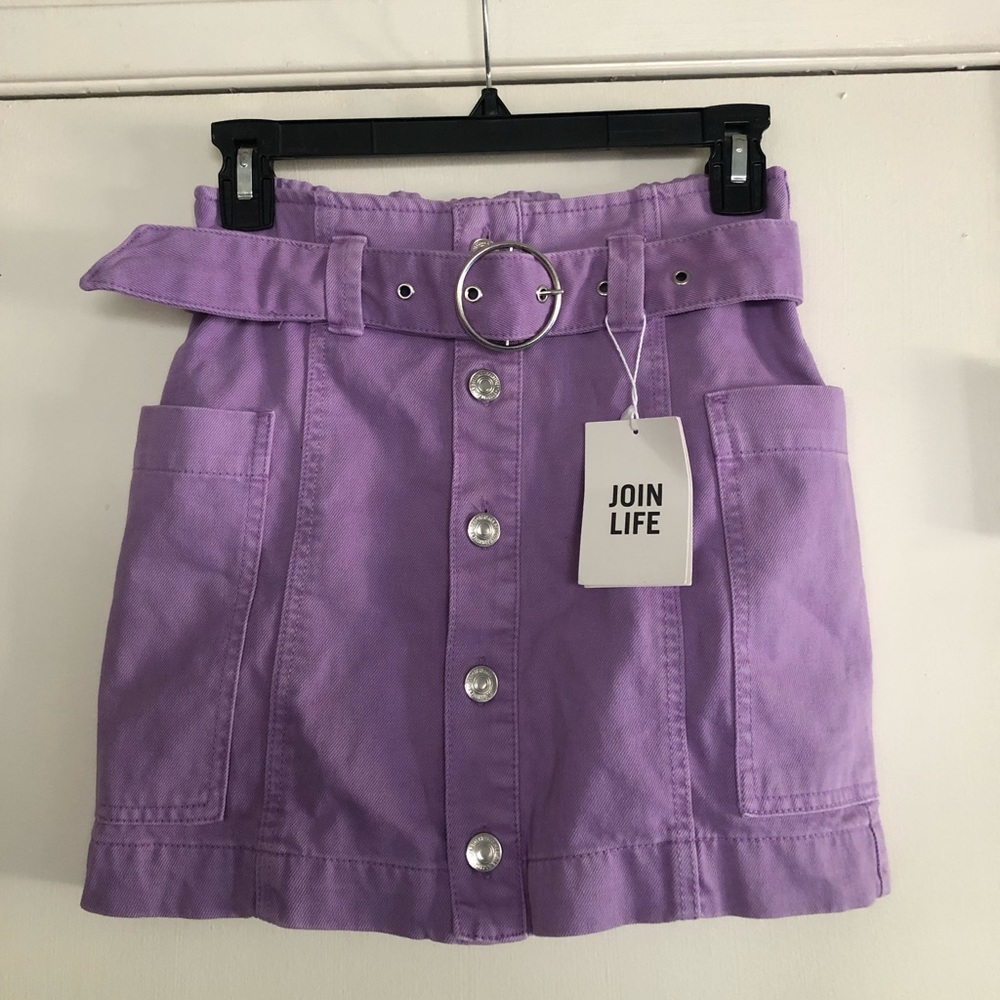 Bershka Skirt with belt NWOT